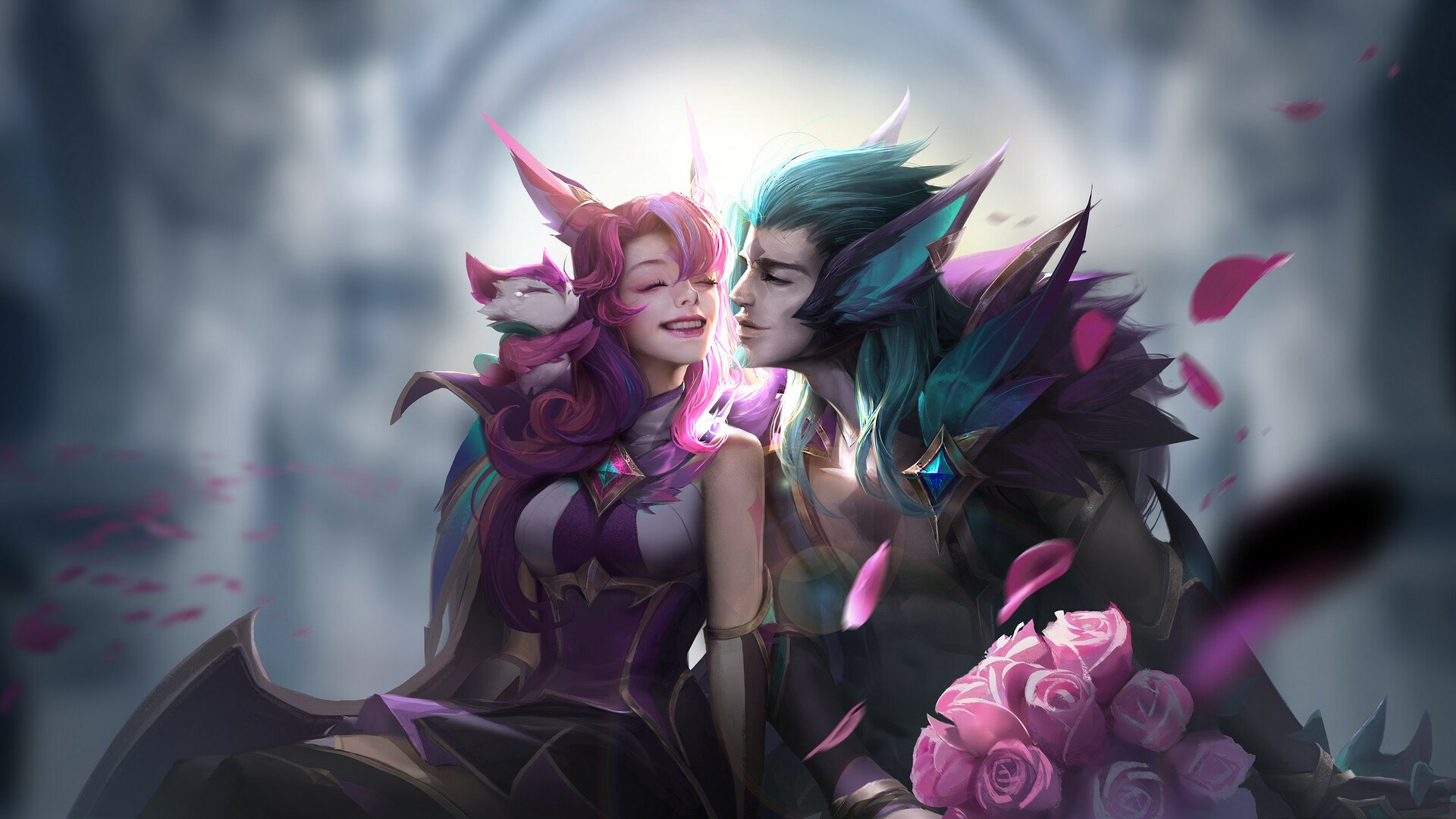 Star Guardian Xayah And Rakan Hd Duvar Ka D Arka Plan X Id Wallpaper Abyss