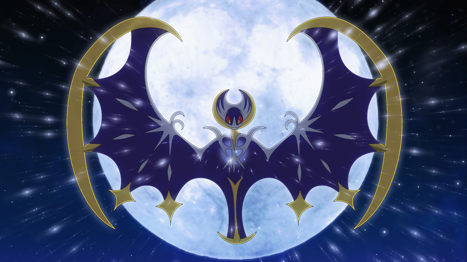 Lunala Pok Mon Moon Hd Wallpaper Pok Mon Sun And Moon By Elsdrake