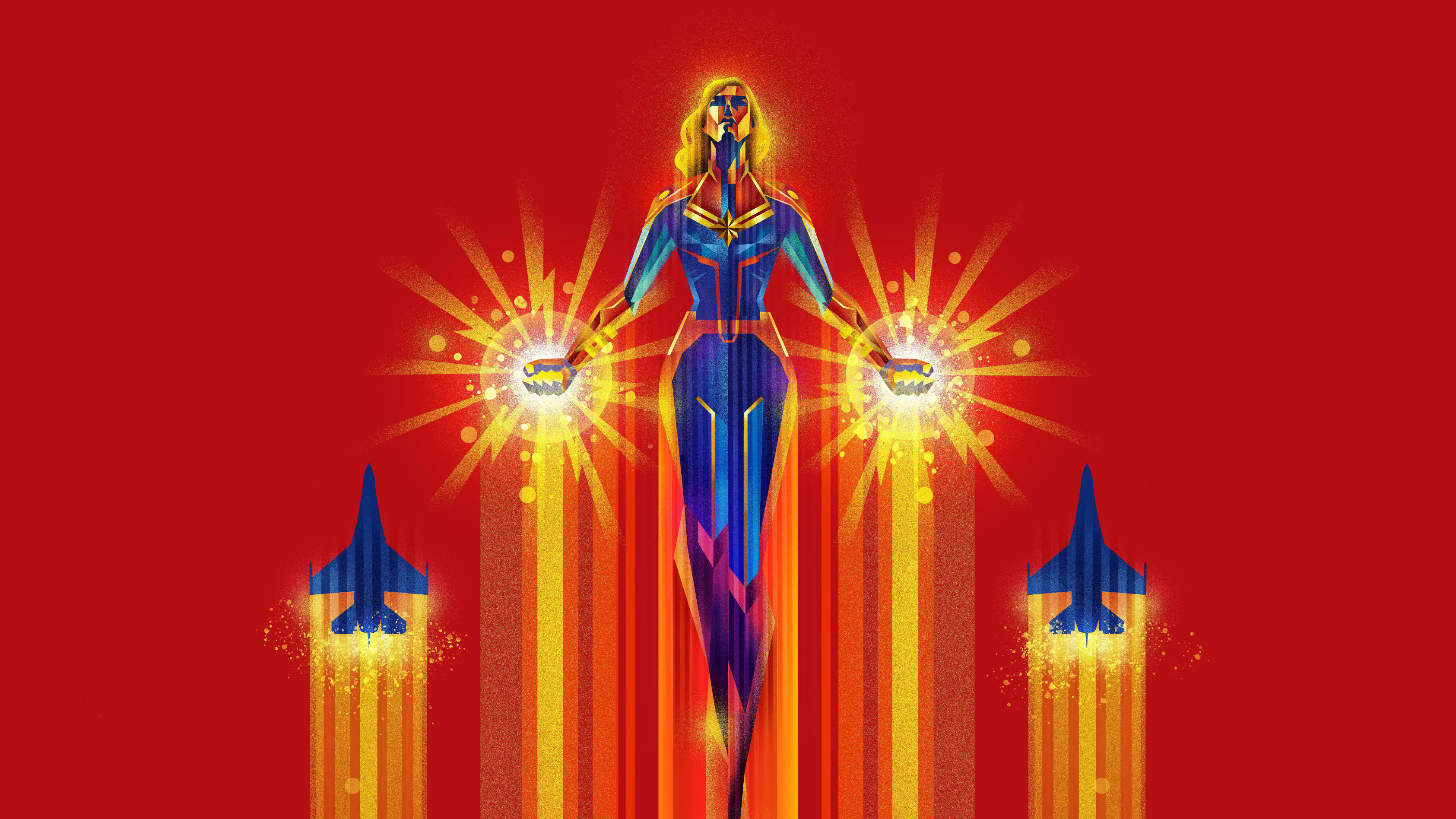 Download Comic Captain Marvel HD Wallpaper