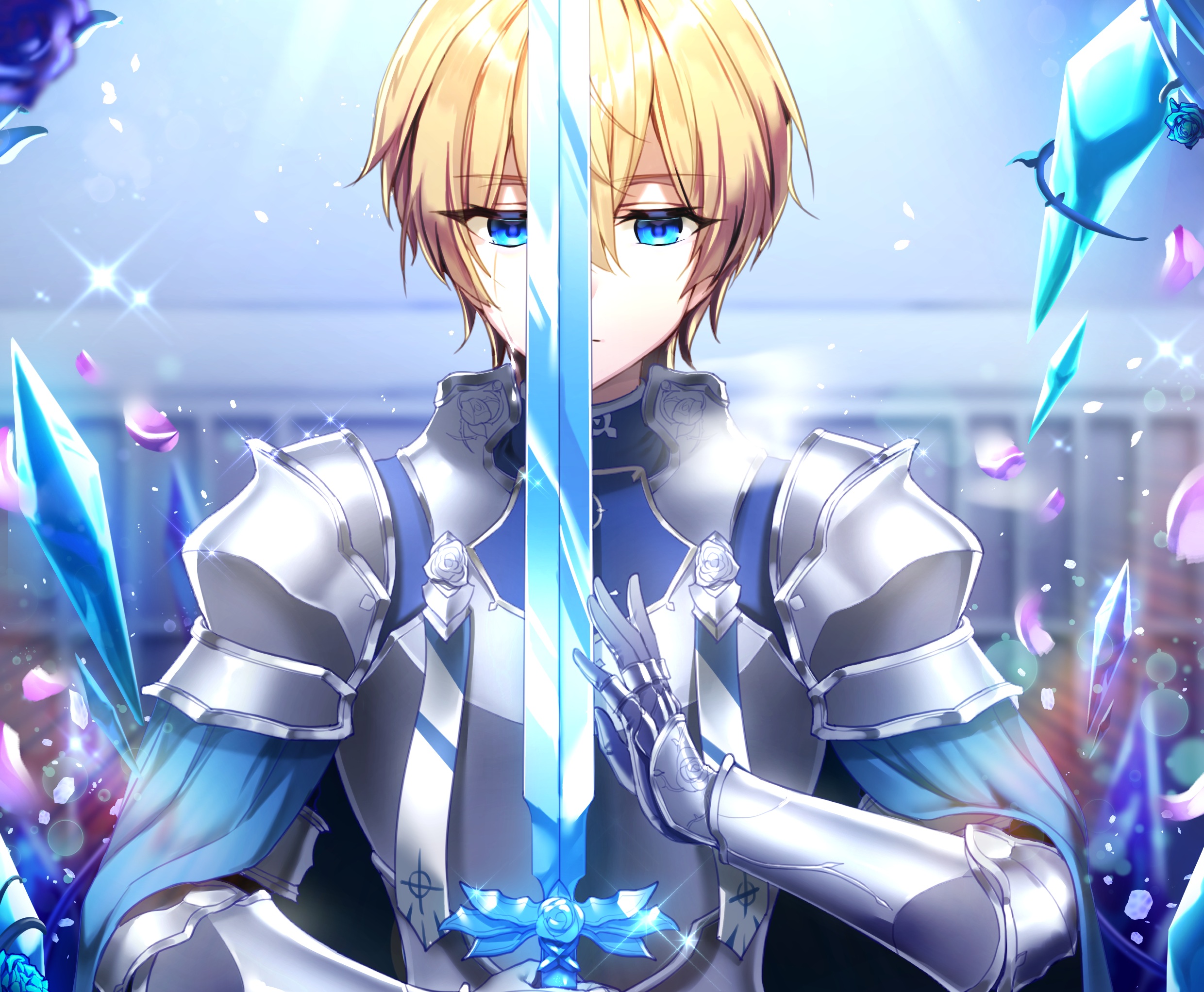 Eugeo in Armor - Sword Art Online HD Wallpaper by アイレ