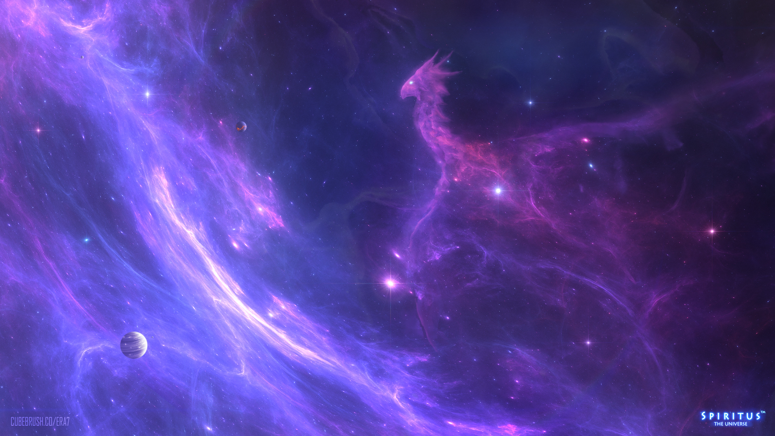 Download Star Nebula Space Fantasy Dragon Hd Wallpaper By Yuliya Zabelina 