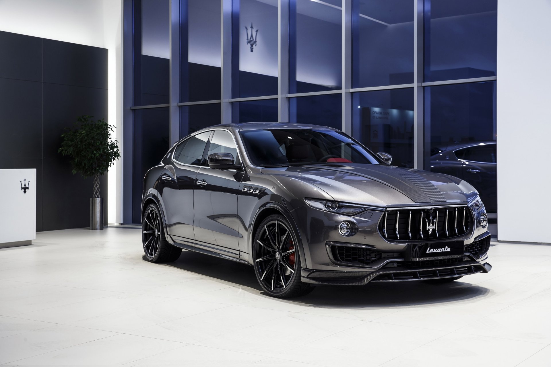 Download SUV Silver Car Car Maserati Vehicle Maserati Levante HD Wallpaper