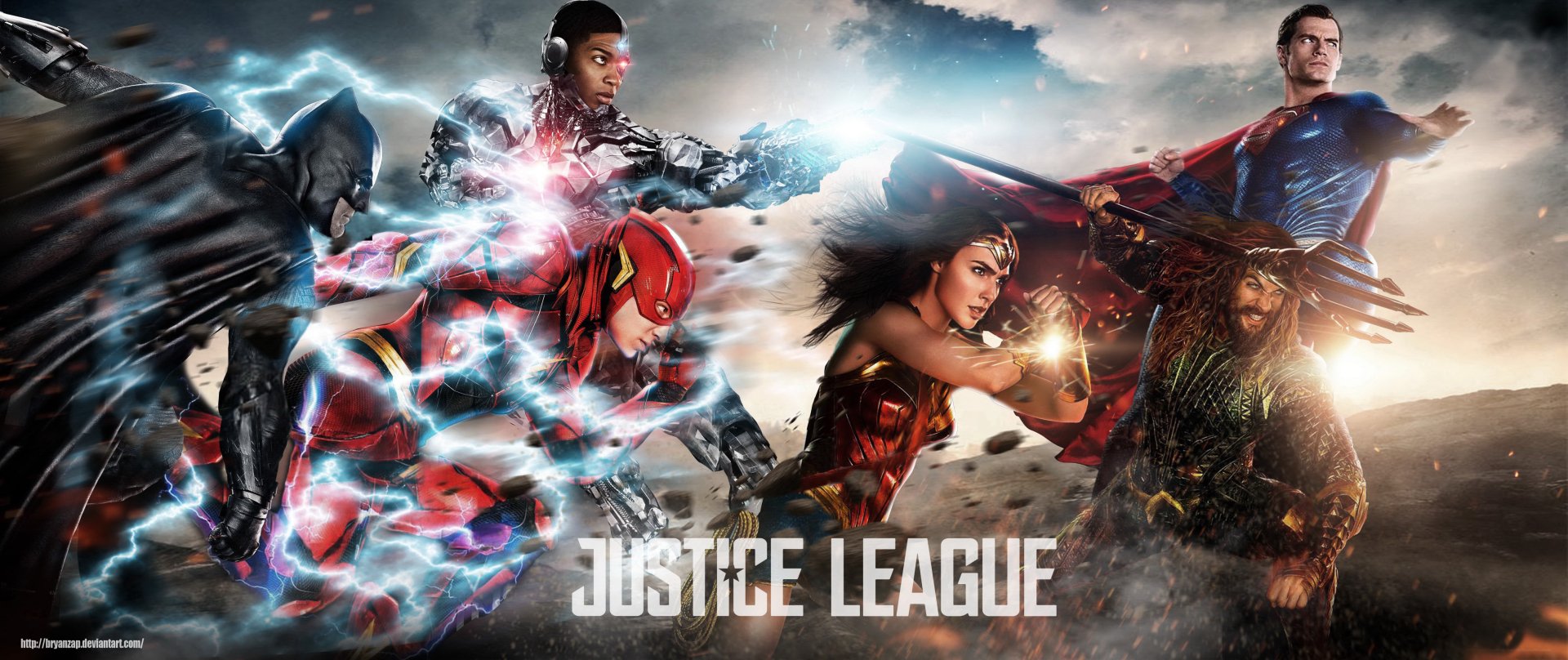 Download Ray Fisher Jason Momoa Aquaman Henry Cavill Superman Wonder Woman Gal Gadot Cyborg (DC Comics) Flash Batman Justice League (2017) Movie Justice League HD Wallpaper