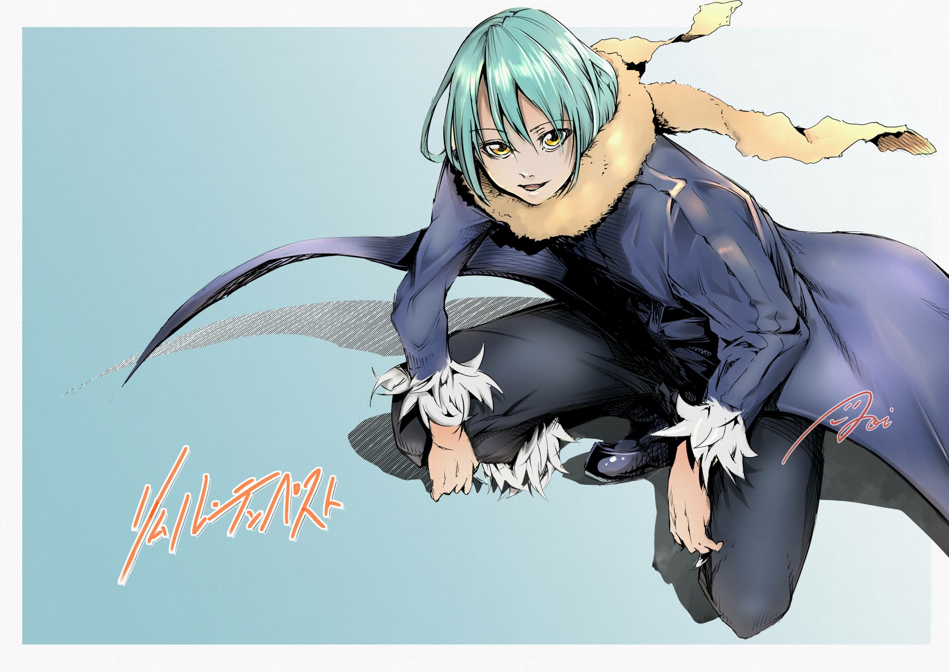 Download Rimuru Tempest Anime That Time I Got Reincarnated As A Slime 4k Ultra HD Wallpaper by 青井