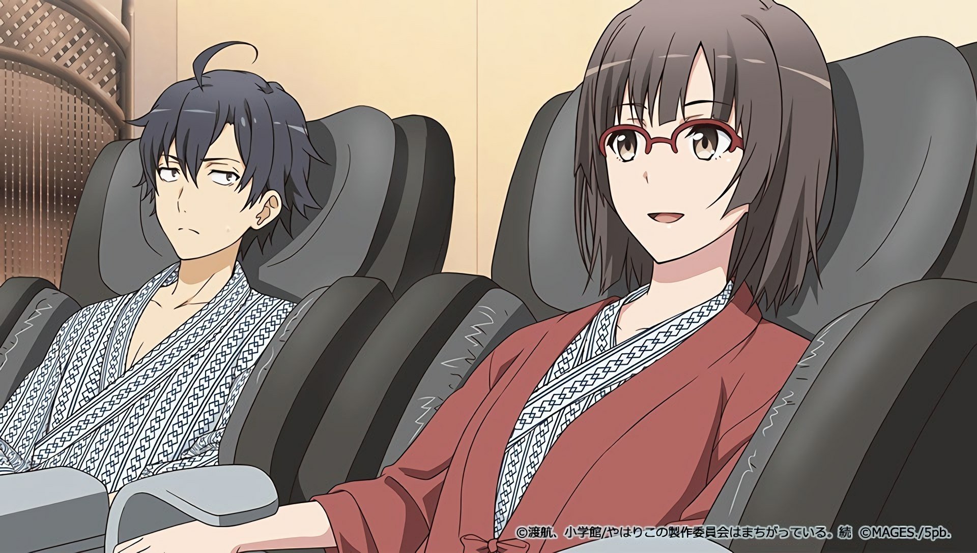 Download Hachiman Hikigaya Ebina Hina Anime My Teen Romantic Comedy SNAFU HD Wallpaper