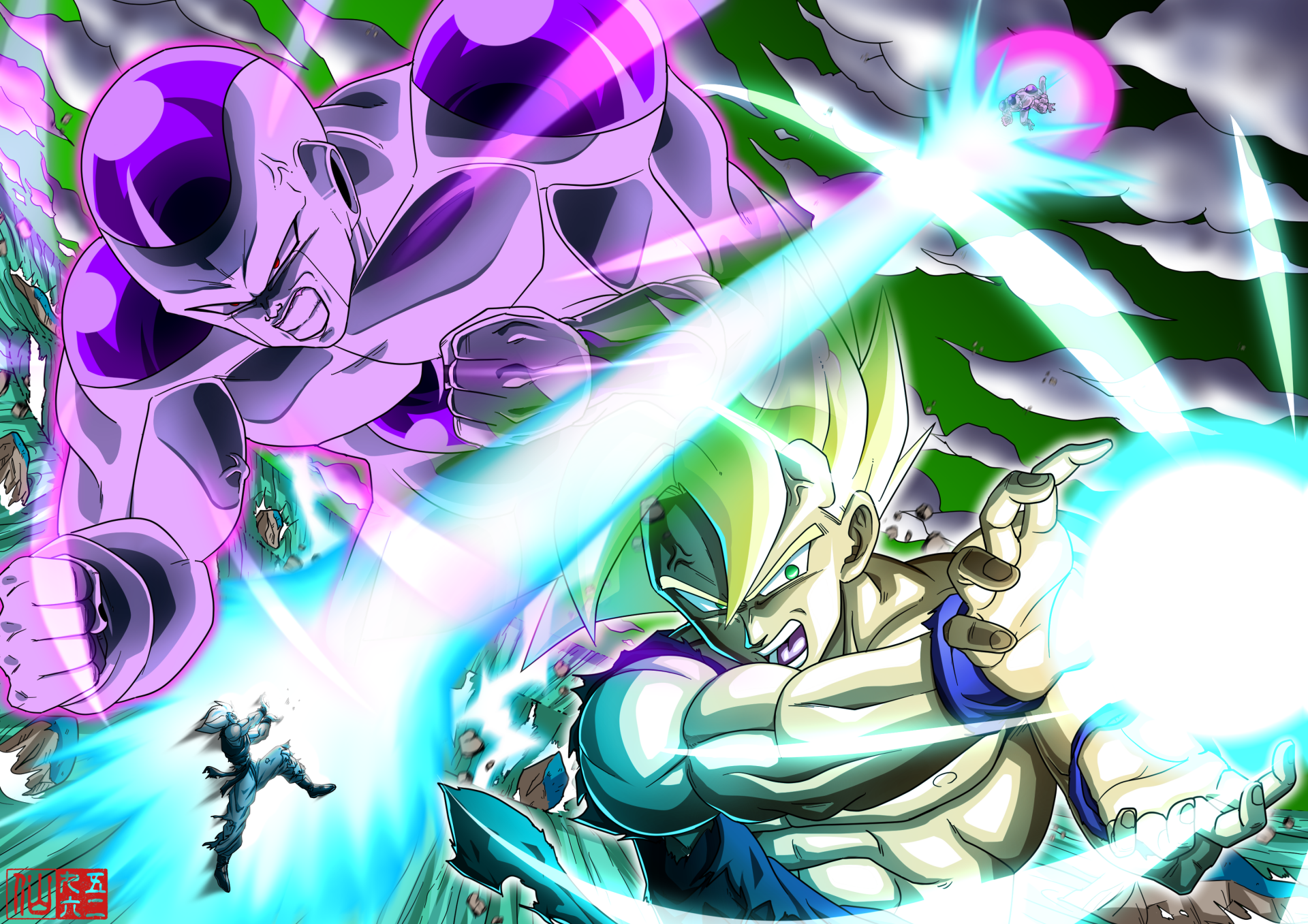 Goku Vs Freeza HD Wallpaper | Background Image | 3508x2480 | ID:1002098 - Wallpaper Abyss