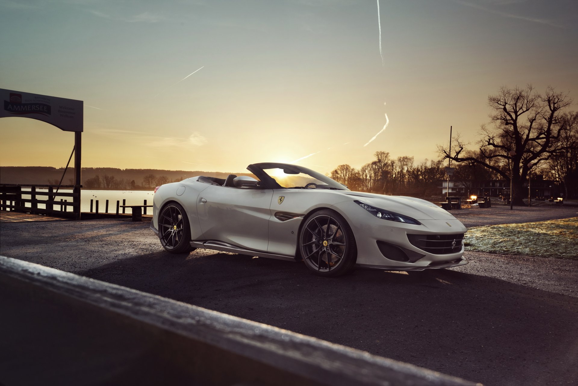 Download Convertible Grand Tourer Novitec Ferrari Portofino Supercar White Car Car Ferrari Vehicle Ferrari Portofino 4k Ultra HD Wallpaper