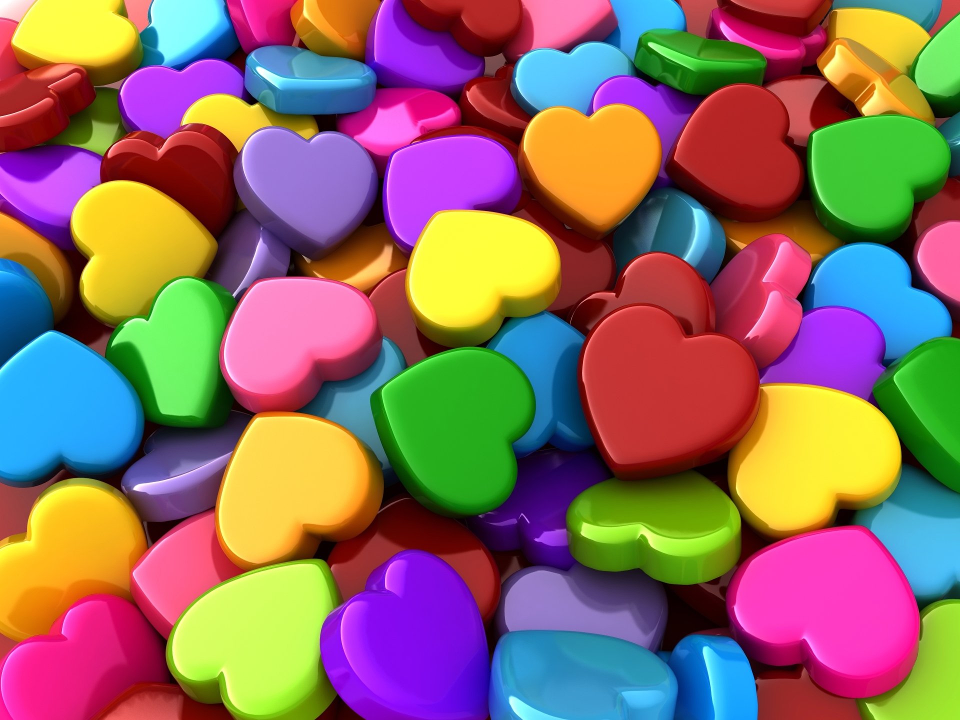 Vibrant and artistic HD desktop wallpaper featuring a colorful heart design.