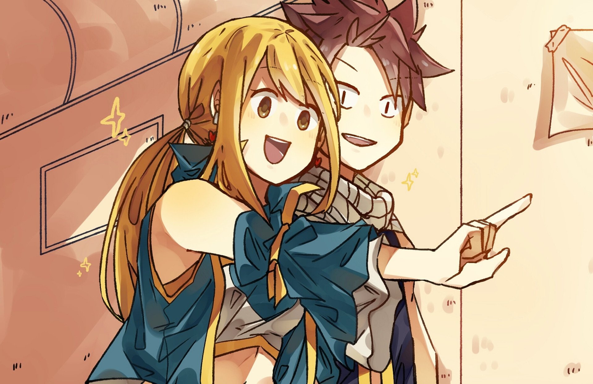 Download Lucy Heartfilia Natsu Dragneel Anime Fairy Tail HD Wallpaper by 大家