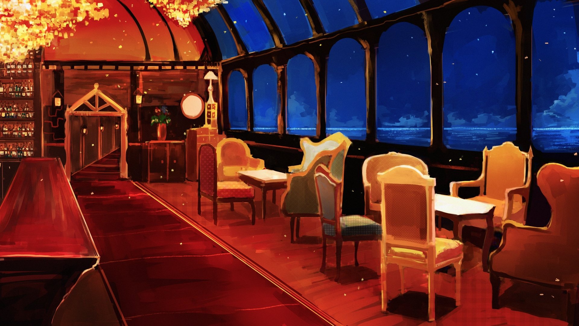 Download Night Anime Room Anime Room Anime Night 4k Ultra HD Wallpaper