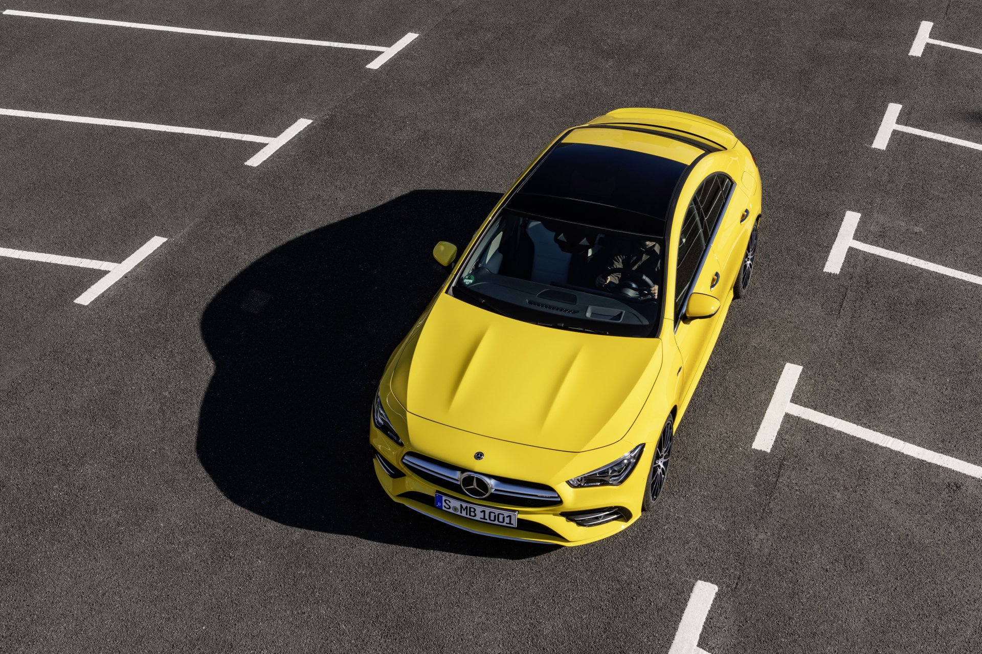 Download Yellow Car Car Mercedes-Benz Vehicle Mercedes-Benz CLA-Class 8k Ultra HD Wallpaper