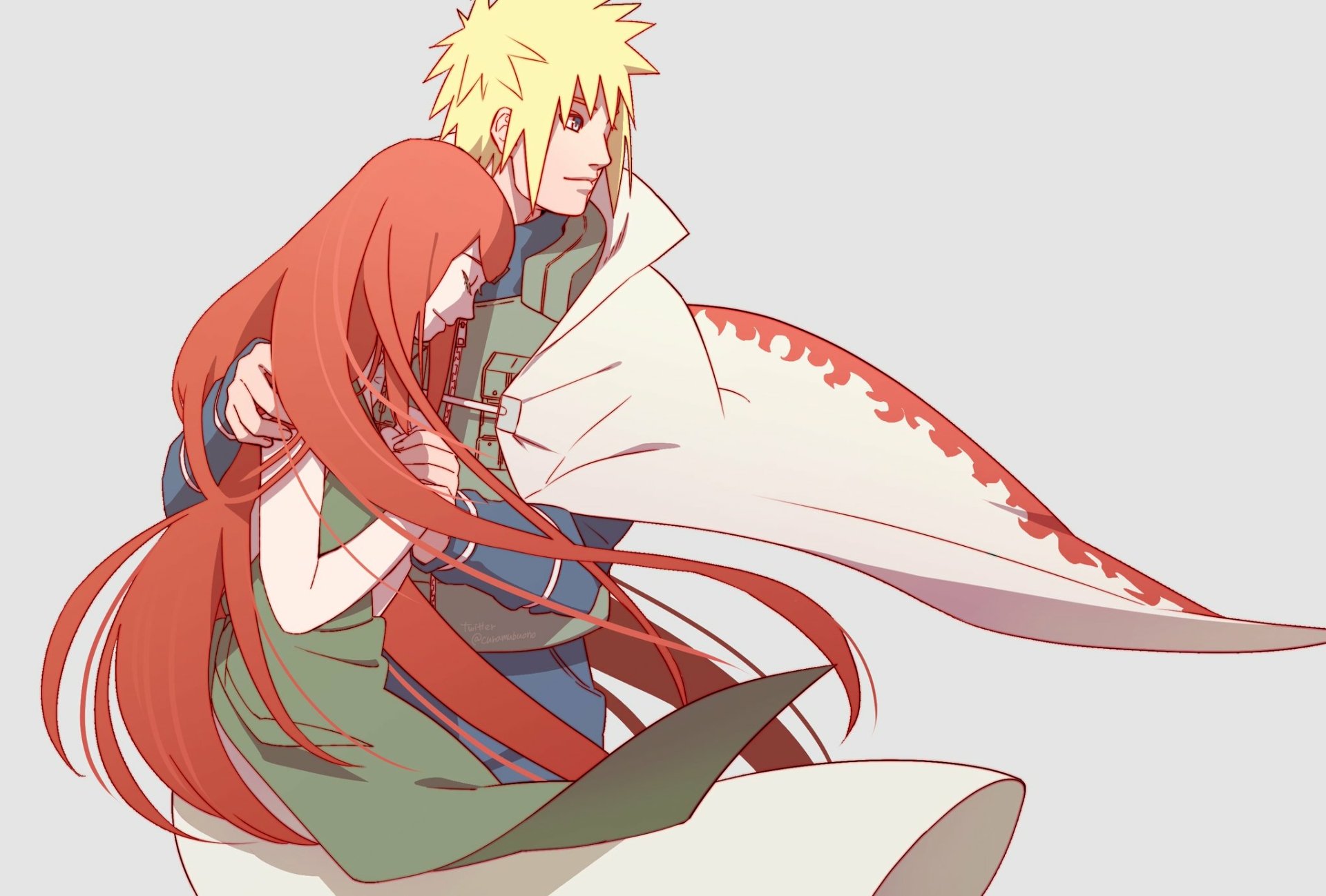 Download Hokage (Naruto) Blonde Red Hair Minato Namikaze Kushina Uzumaki Anime Naruto HD Wallpaper by curamubuono