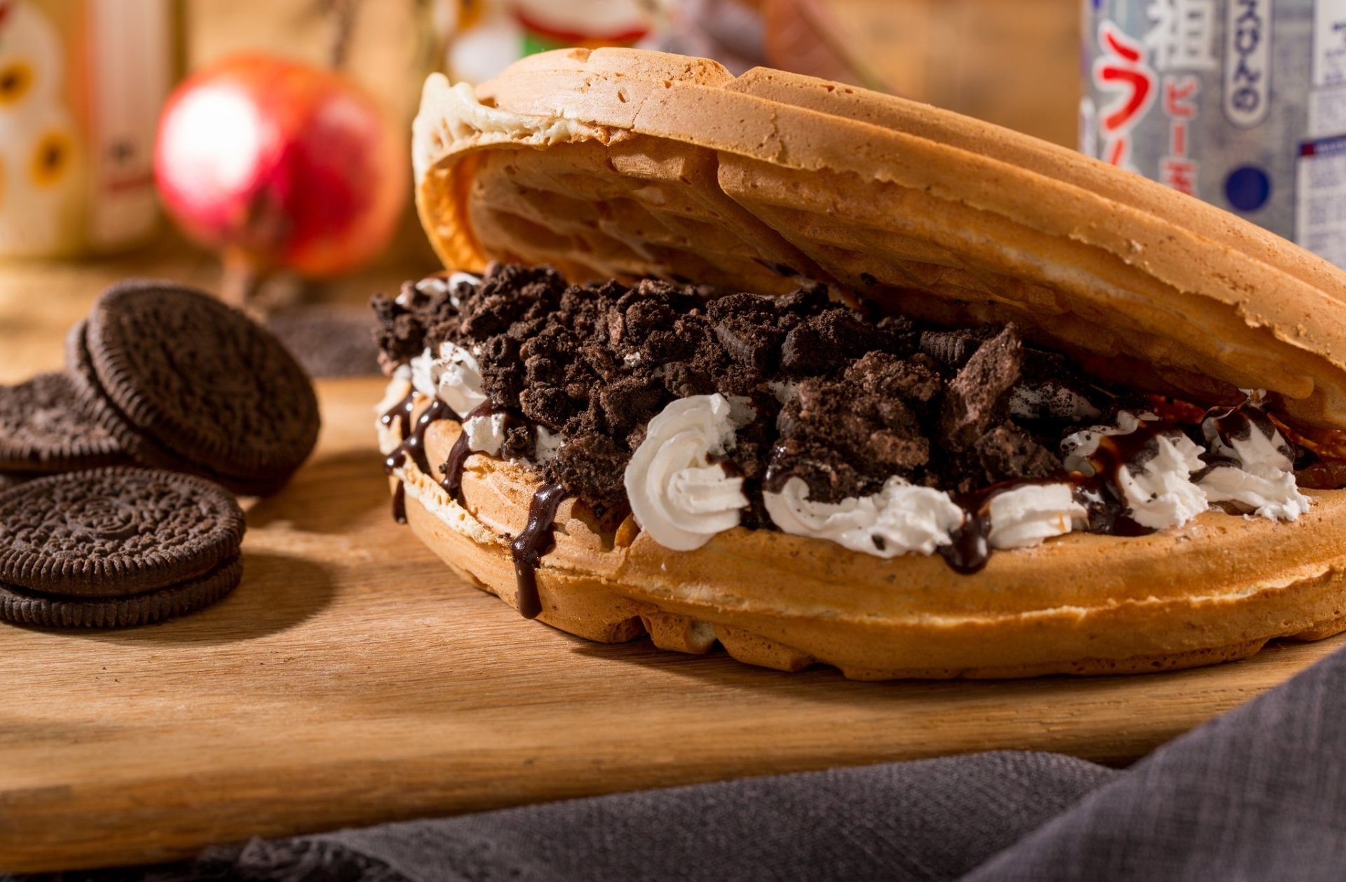 Download Food Waffle HD Wallpaper