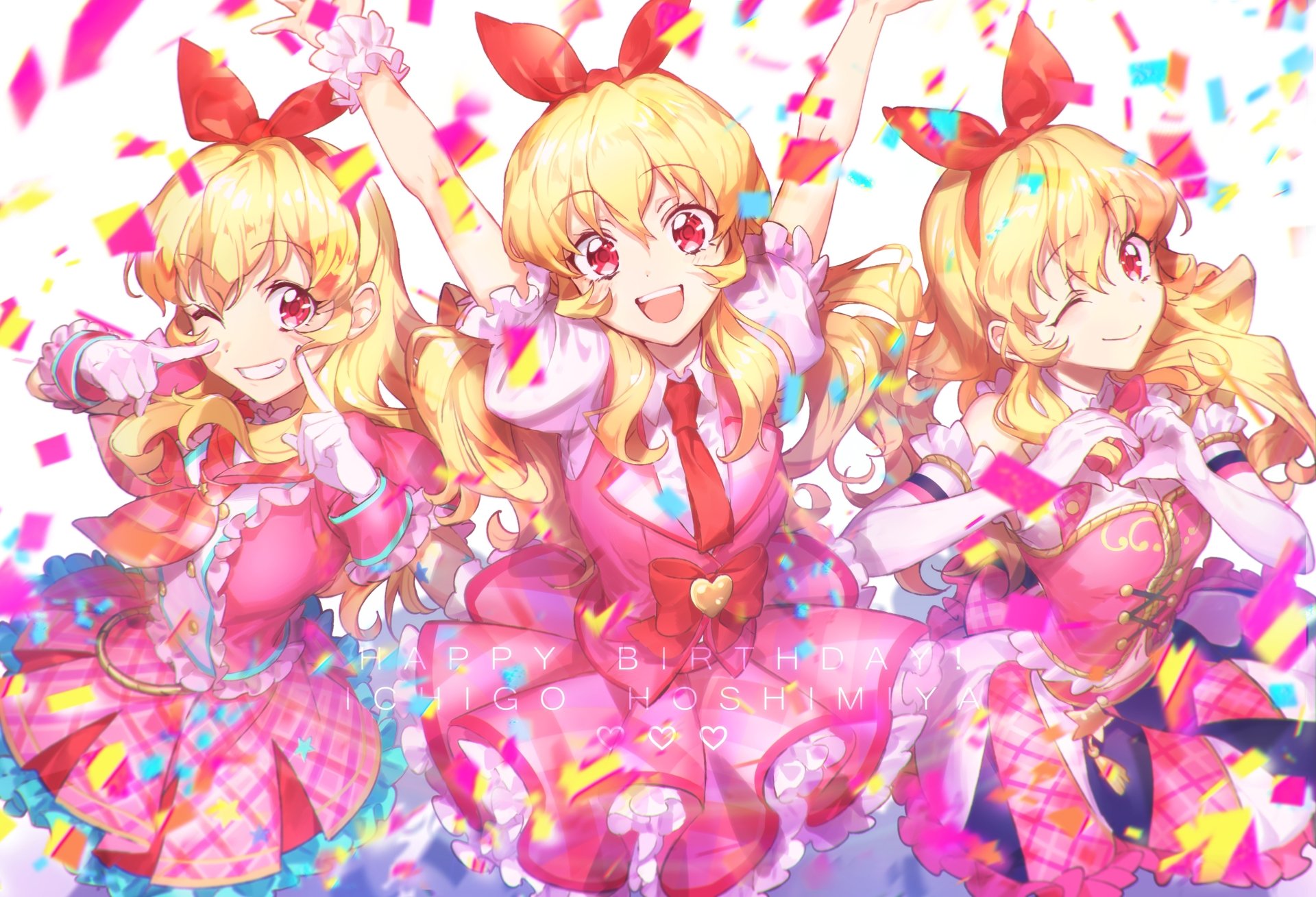 Download Ichigo Hoshimiya Anime Aikatsu! 4k Ultra HD Wallpaper by 緜