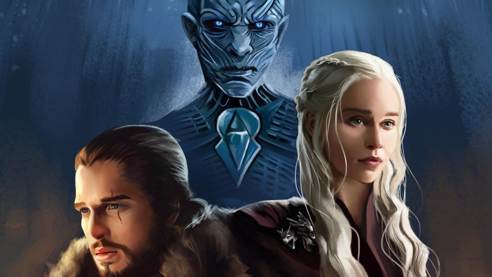 Download Daenerys Targaryen Jon Snow Night King (Game Of Thrones) TV