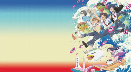 Kazuki Yasaka Reo Niiboshi Kuji Toi Keppi (Sarazanmai) Enta Jinnai Sara Azuma Mabu Akutsu Anime Sarazanmai HD Desktop Wallpaper | Background Image