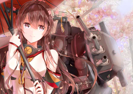 Yamato (Kancolle) Anime Kantai Collection HD Desktop Wallpaper | Background Image
