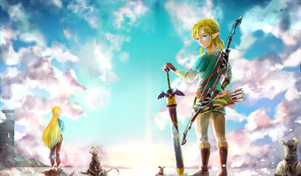 Princess Zelda Link video game The Legend of Zelda: Breath of the Wild HD Desktop Wallpaper | Background Image