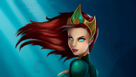 red hair aqua eyes DC Comics Mera (DC Comics) Comic HD Desktop Wallpaper | Background Image