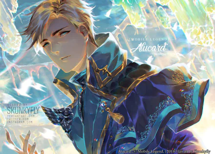 HD desktop wallpaper featuring Alucard from Mobile Legends: Bang Bang, showcasing detailed art and vibrant colors from the popular video game.