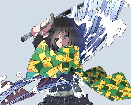 Giyuu Tomioka Anime Demon Slayer: Kimetsu no Yaiba HD Desktop Wallpaper | Background Image