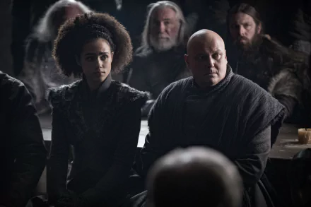 Conleth Hill Nathalie Emmanuel Lord Varys Missandei (Game Of Thrones) TV Show Game Of Thrones HD Desktop Wallpaper | Background Image