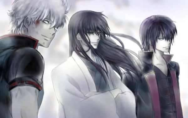 Kotaro Katsura Shinsuke Takasugi Gintoki Sakata Anime Gintama HD Desktop Wallpaper | Background Image