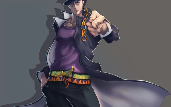 hat coat JoJo's Bizarre Adventure: Stardust Crusaders Jotaro Kujo Anime Jojo's Bizarre Adventure HD Desktop Wallpaper | Background Image