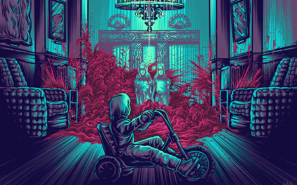 child tricycle twins movie The Shining HD Desktop Wallpaper | Background Image