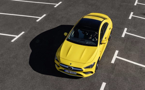 yellow car car Mercedes-Benz vehicle Mercedes-Benz CLA-Class HD Desktop Wallpaper | Background Image