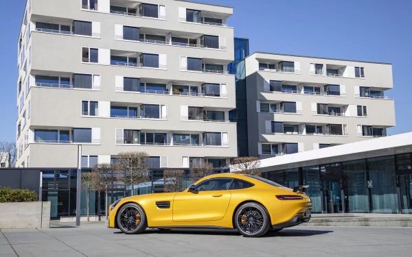 supercar yellow car car Mercedes-AMG Mercedes-AMG GT vehicle Mercedes-AMG GT S HD Desktop Wallpaper | Background Image