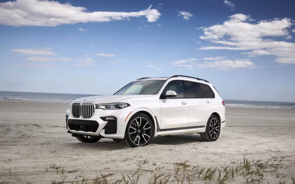 SUV white car car BMW vehicle BMW X7 HD Desktop Wallpaper | Background Image