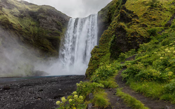  Skogafoss Waterfall in Iceland