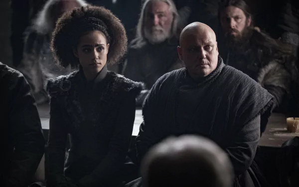 Conleth Hill Nathalie Emmanuel Lord Varys Missandei (Game Of Thrones) TV Show Game Of Thrones HD Desktop Wallpaper | Background Image