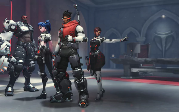 Sombra (Overwatch) Doomfist (Overwatch) Widowmaker (Overwatch) Baptiste (Overwatch) video game Overwatch HD Desktop Wallpaper | Background Image