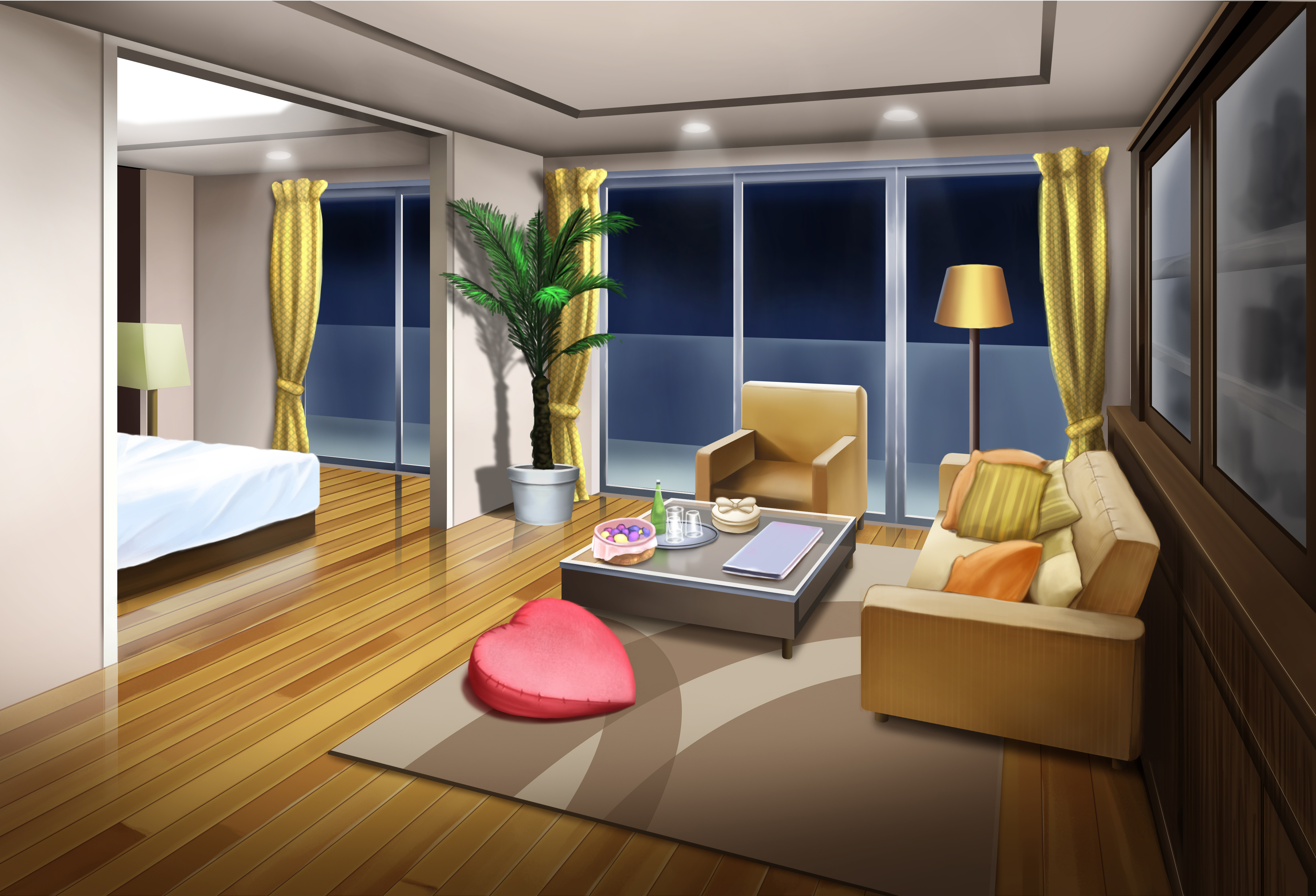 Anime Room 4k Ultra HD Wallpaper by Ming Ren