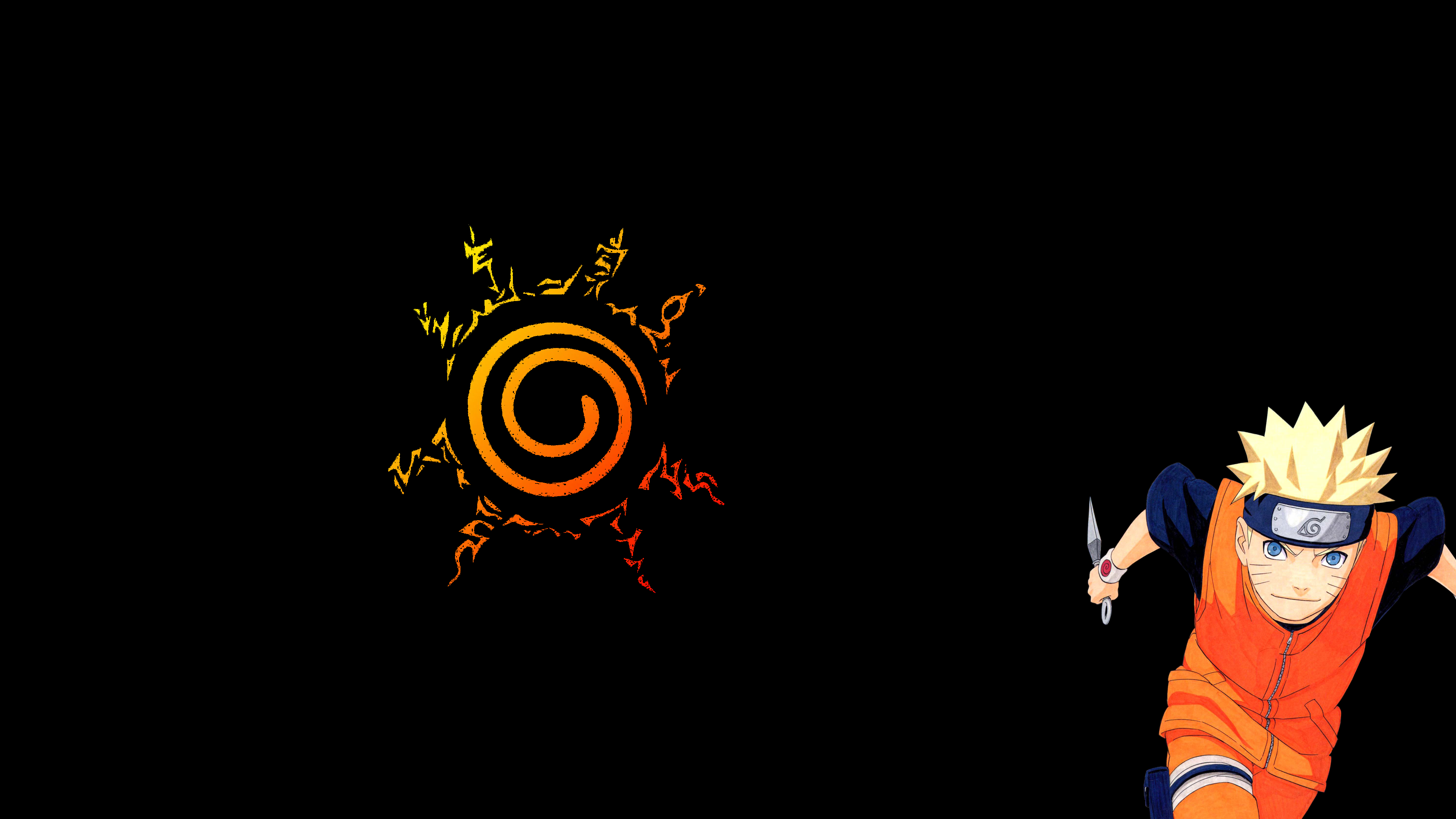 Download Orange (Color) Eight Trigrams Sealing Style Naruto Uzumaki