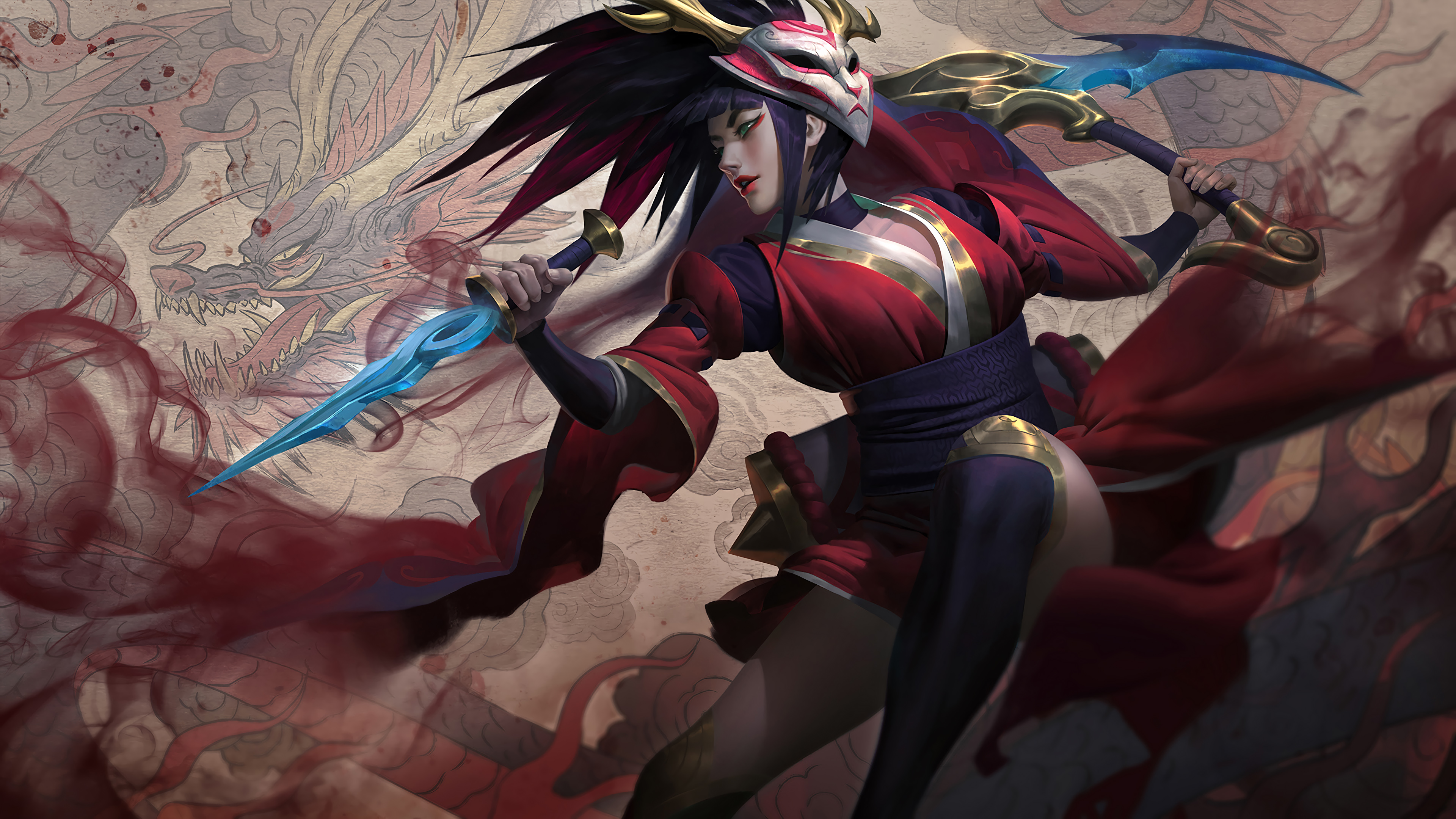 akali blood moon wallpaper