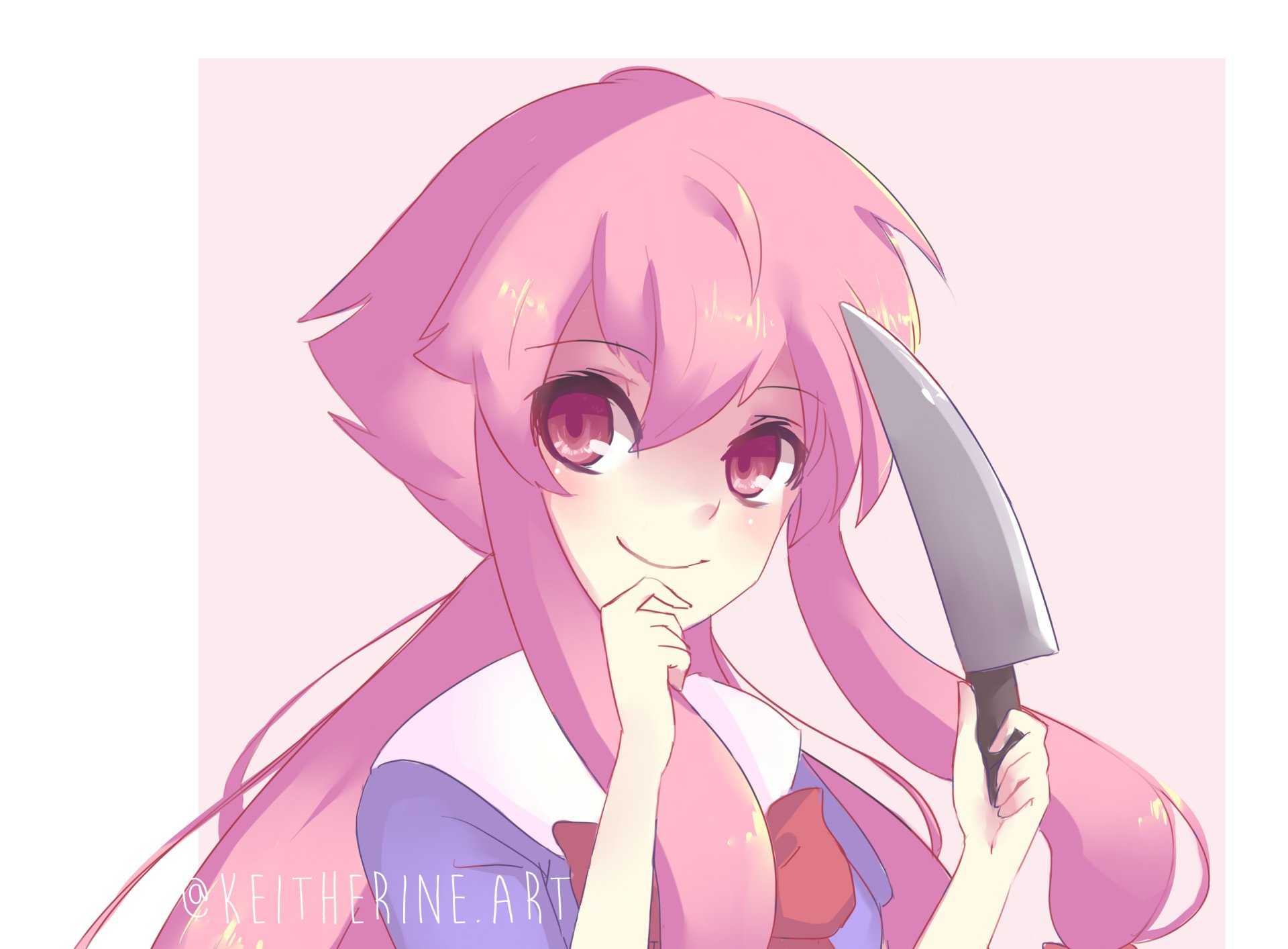 Download Yuno Gasai Anime Mirai Nikki HD Wallpaper by Keitherine
