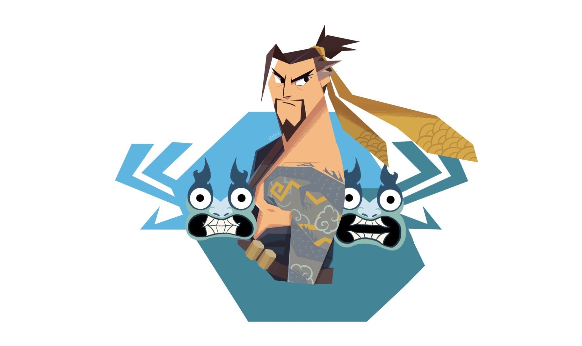 Download Hanzo (Overwatch) Video Game Overwatch HD Wallpaper by miova