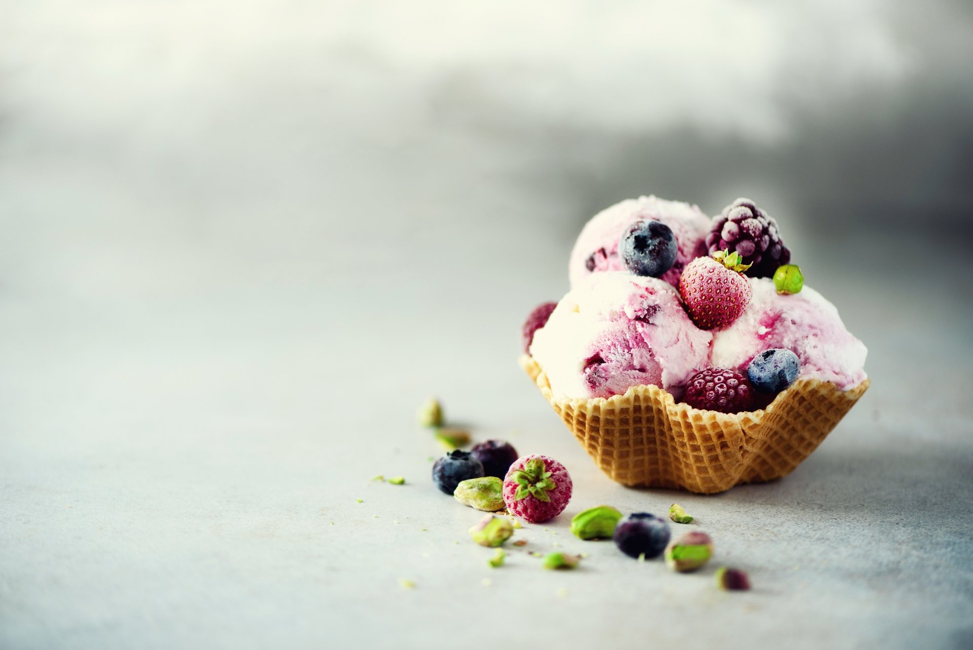 Wallpaper Ice Cream Berry