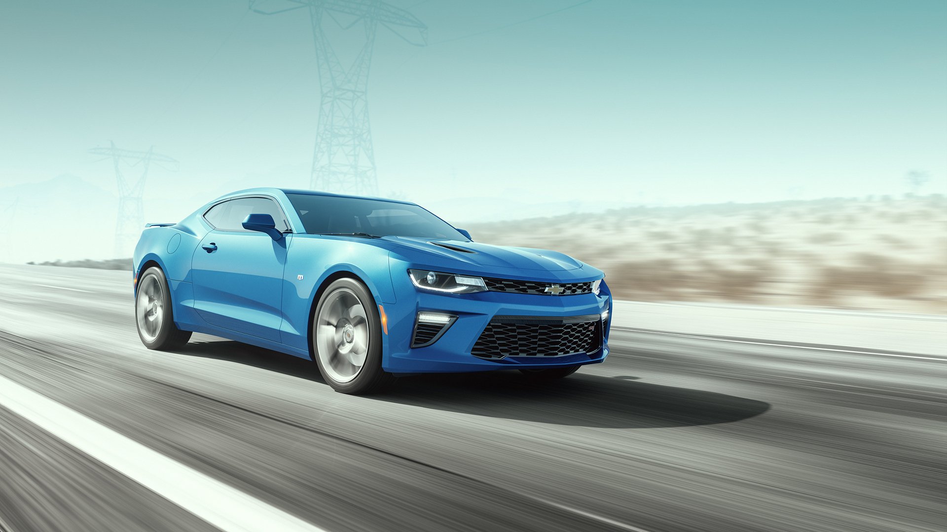 blue camaro wallpaper 1920x1080