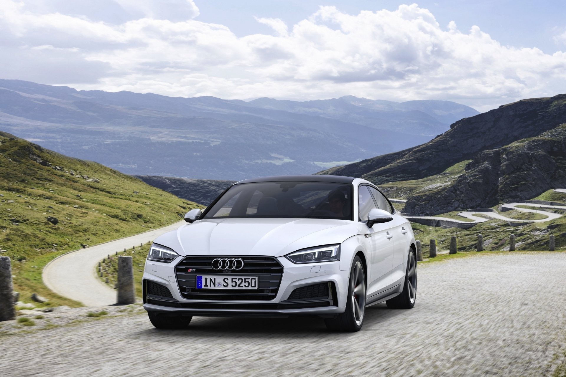 Download White Car Car Audi Vehicle Audi A5 4k Ultra HD Wallpaper