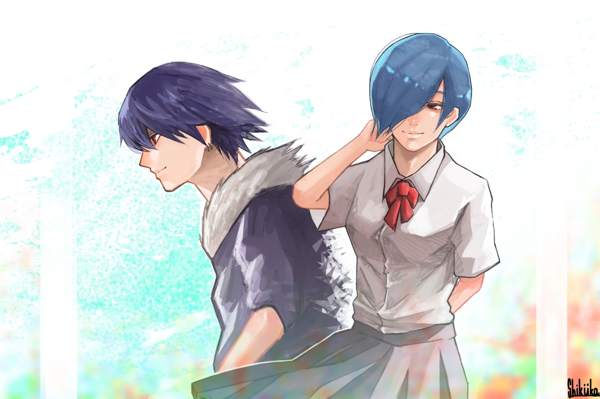 Download Ayato Kirishima Touka Kirishima Anime Tokyo Ghoul HD Wallpaper by 時島シクカ