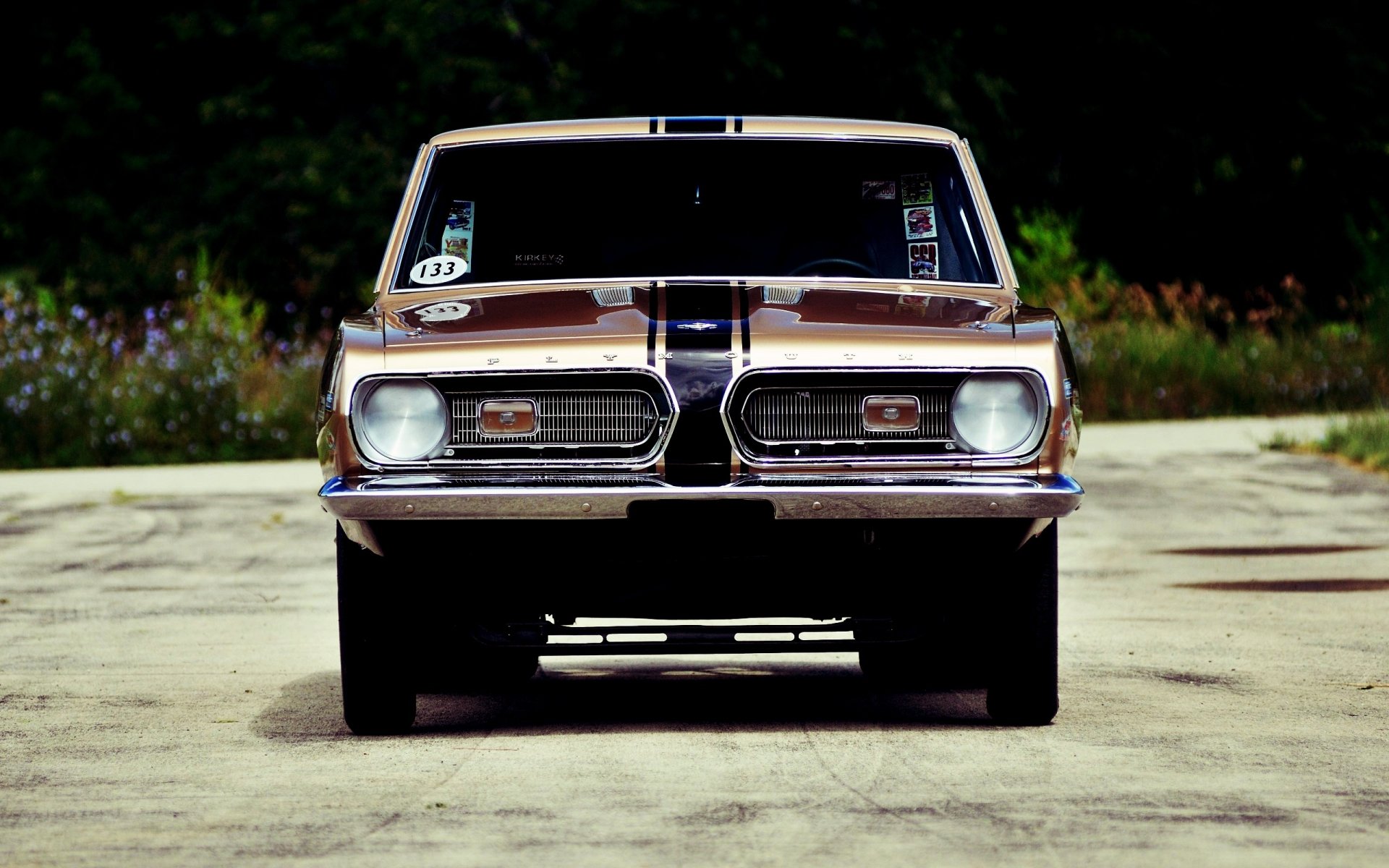 Download Muscle Car Brown Car Car Plymouth Vehicle Plymouth Barracuda HD Wallpaper