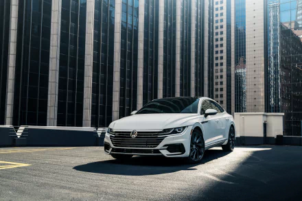 compact car white car car Volkswagen vehicle Volkswagen Arteon HD Desktop Wallpaper | Background Image