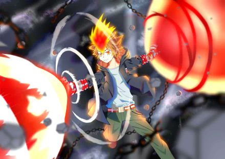 Tsunayoshi Sawada Anime Katekyō Hitman Reborn! HD Desktop Wallpaper | Background Image