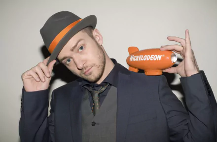 singer American blue eyes suit Nickelodeon hat music Justin Timberlake HD Desktop Wallpaper | Background Image