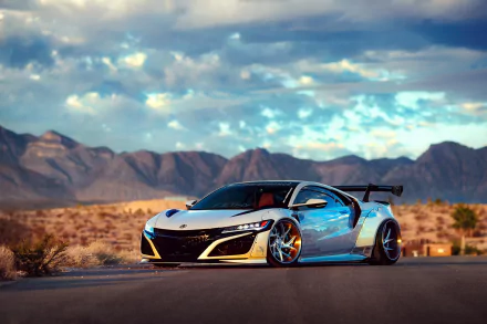 supercar white car car Acura vehicle Acura NSX HD Desktop Wallpaper | Background Image
