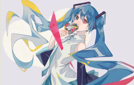 heterochromia Hatsune Miku Anime Vocaloid HD Desktop Wallpaper | Background Image